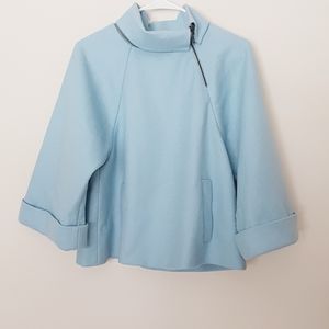 100% Wool Cape Per Se Blue Small